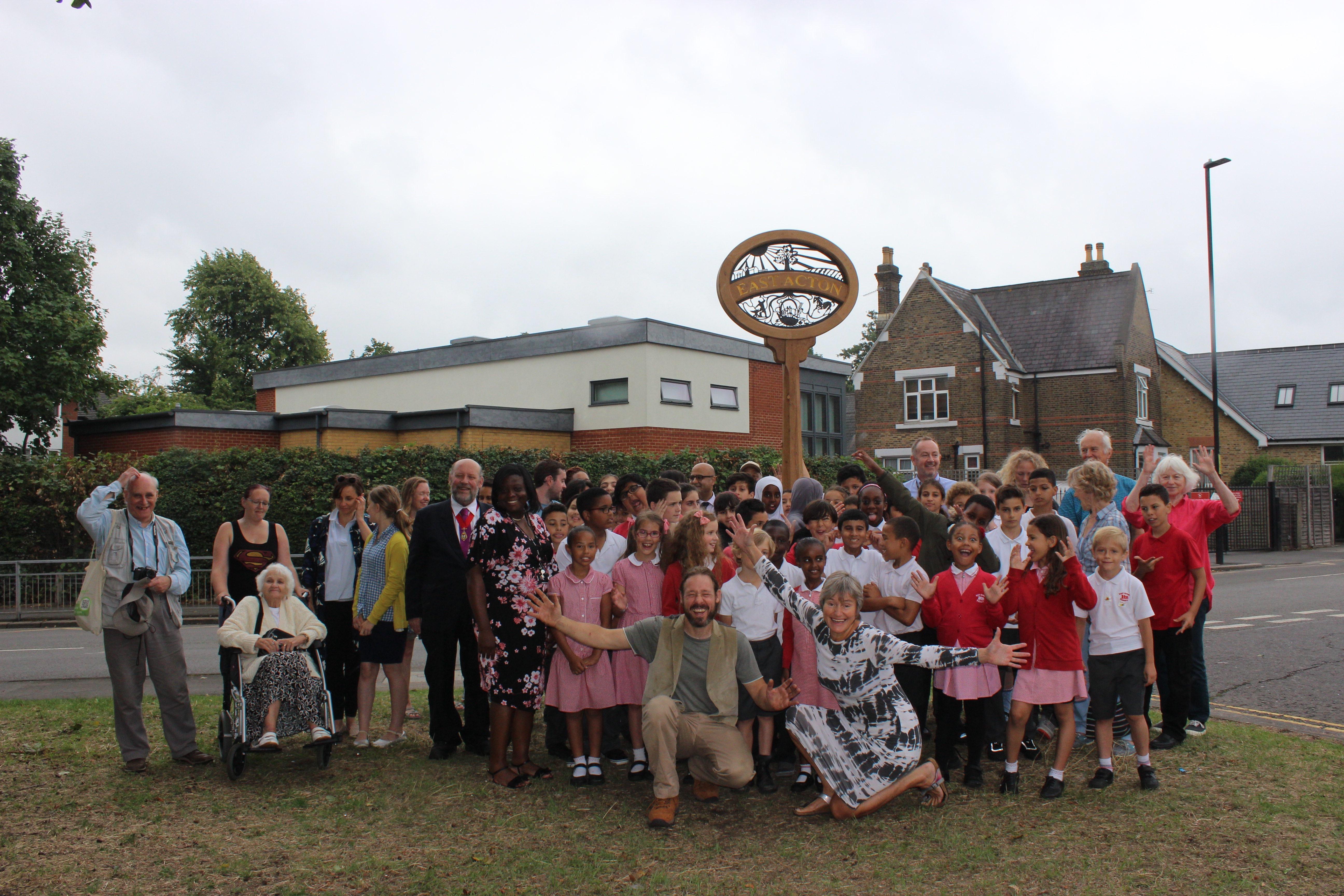 Gathering on the village green