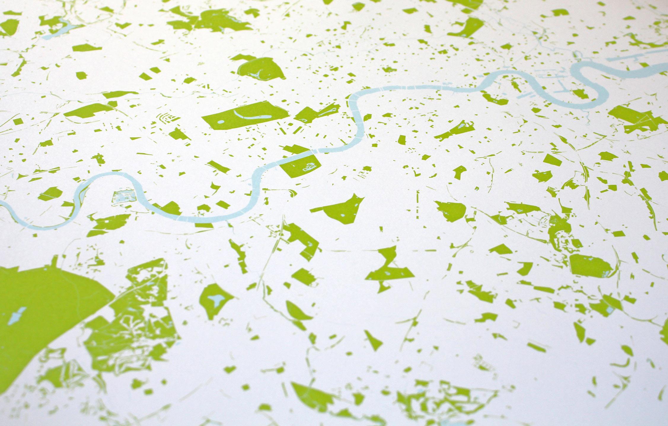 Green London Map by Yoni Alter