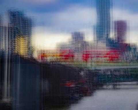 Abstract photography of Westminster Bridge in London