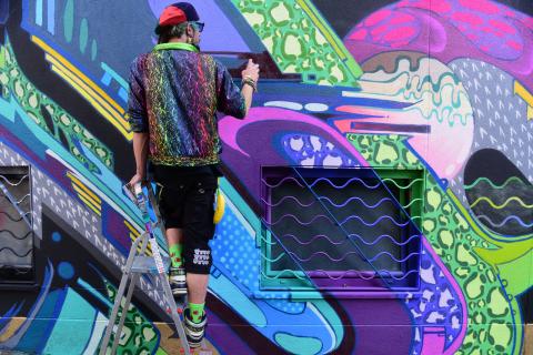 Artist In Action - Captured by Street Art Atlas
